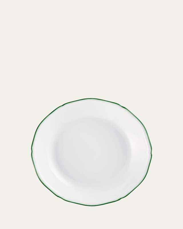 Touraine Double Filet Green Coupe Soup Bowl